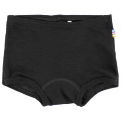 Joha Hipsters - Uld/Silke - Sort m. Blondekanter